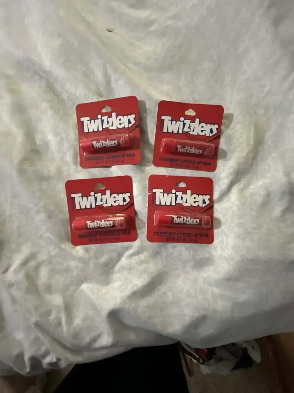 Twizzlers Strawberry Flavored Lip Balm (Lot of 4)